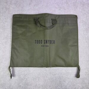 Todd Snyder New York Olive Green Foldable Suit Garment Bag Travel Carrier 51in